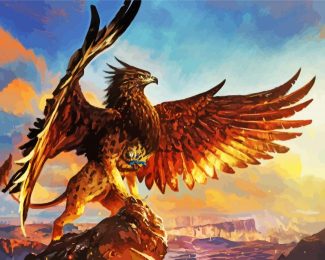 Mythical Griffon diamond painting