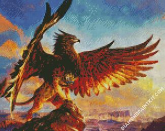 Mythical Griffon diamond painting