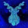 Neon Capricorn Sign diamond painting