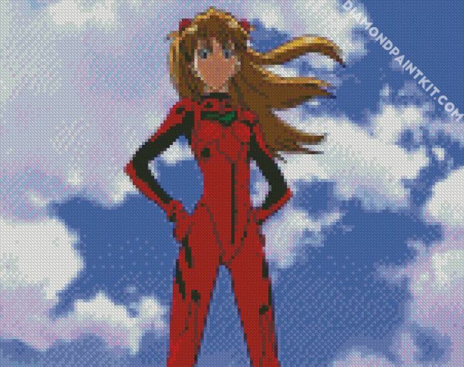 Neon Genesis Evangelion Asuka diamond painting