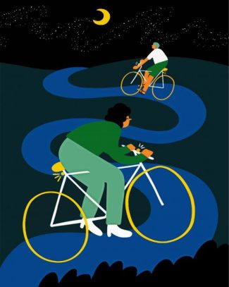 Night Cycling diamond painting