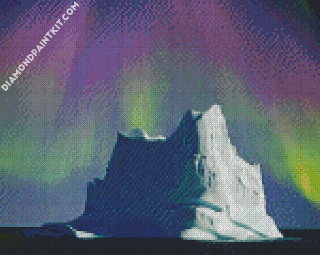 Northern Lights Iceberg diamond painting