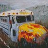 Old School Bus diamond painting