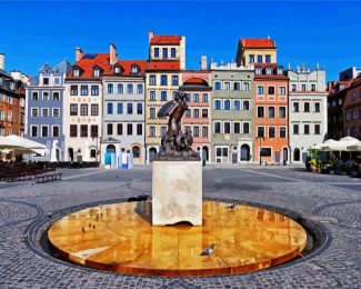 Old Town Market Square Warsaw diamond painting