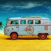 Old Volkswagen Combi diamond painting