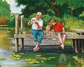 On The Dock Art diamond painting