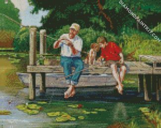 On The Dock Art diamond painting