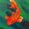 Orange Koi Carp diamond painting