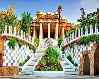 Park Guell Barcelona diamond painting