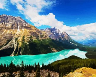 Peyto Lake Canada diamond painting