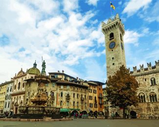 Piazza Duomo Trento Trentino diamond painting