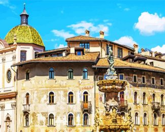 Piazza Duomo Trento Trentino diamond painting