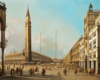 Piazza San Marco Looking South And West By Canaletto diamond painting