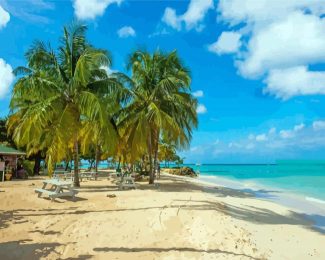 Pigeon Point Beach Trinidad diamond painting