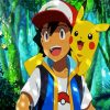 Pikachu And Ash Animation diamond painting