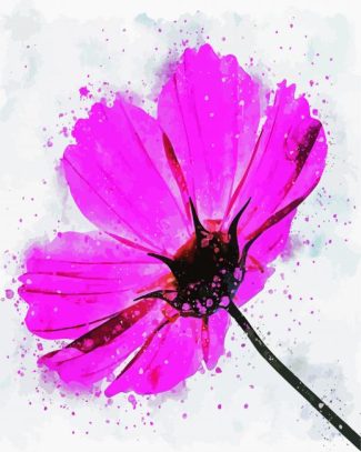 Pink Cosmos Art diamond painting