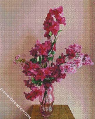 Pink Purple Bougainvillea Vase diamond painting