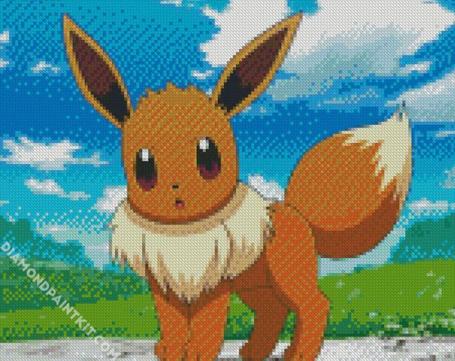 Pokemon Eevee diamond painting