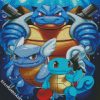 Pokemon Squirtle Evolution diamond painting