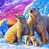 Polar Bears Family diamond painting