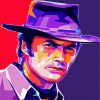 Pop Art Clint Eastwood diamond painting