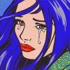 Pop Art Crying Girl diamond painting