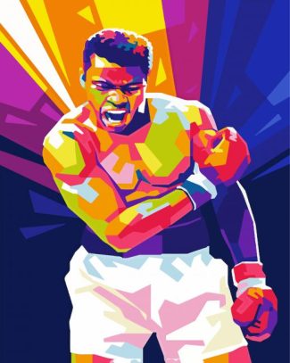 Pop Art Muhammad Ali diamond painting