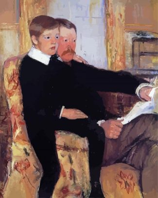 Portrait Of Alexander Cassat And His Son By Cassatt diamond painting