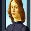 Portrait Of A Young Man Holding A Roundel By Botticelli diamond painting