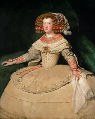 Portrait Of The Infanta Maria Theresa Of Spain By Velazquez diamond painting