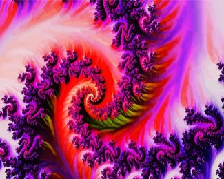 Purple Pink Fractal diamond painting