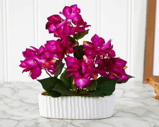 Purple Bougainvillea Vase diamond painting