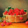 Raspberries Basket Still Life diamond painting