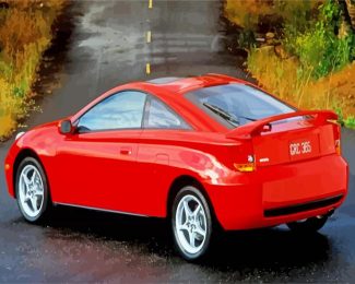 Red Celica Car diamond painting