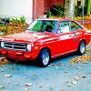 Red Classic Datsun diamond painting