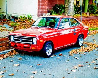 Red Classic Datsun diamond painting