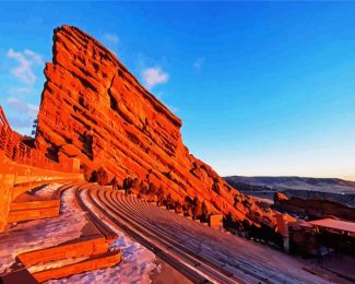 Red Rocks Park Colorado diamond painting