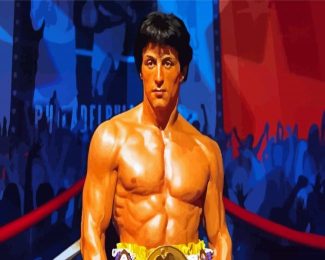 Rocky Balboa Boxer diamond painting