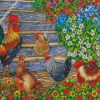 Rooster And Hen diamond painting