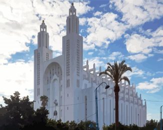 Sacred Heart Cathedral Casablanca diamond painting