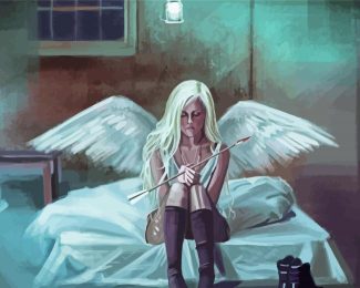 Sad Angel Girl diamond painting