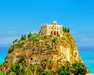 Santuario Di Santa Maria Dell Isola Di Tropea Calabria Italy diamond painting