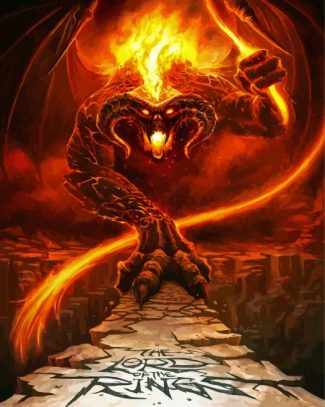 Scary Balrog diamond painting