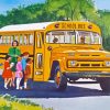 School Bus diamond painting