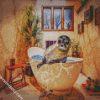 Seal In Tub diamond painting