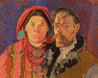 Self Portrait With Wife Wyspianski diamond painting