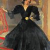 Senora De Sorolla In Black By Sorolla diamond painting