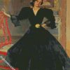 Senora De Sorolla In Black By Sorolla diamond painting