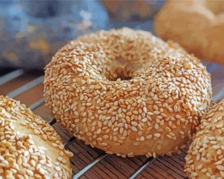 Sesame Bagel diamond painting