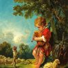 Shepherd Boy With Bagpipe diamond painting